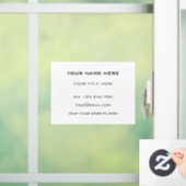 お客様のビジネス用ウィンドウクリングテンプレートをカスタマイズ ウィンドウサイン (ホーム)