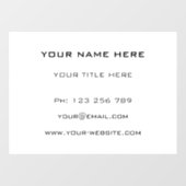 お客様のビジネス用ウィンドウクリングテンプレートをカスタマイズ ウィンドウサイン (シート)