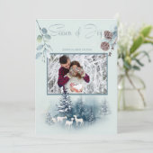 お客様のフォトウォーターカラーウッドランドヤギ 招待状 (スタンド正面)