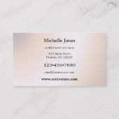 お客様のフォトシニアサー気にビス名刺 名刺 (裏面)