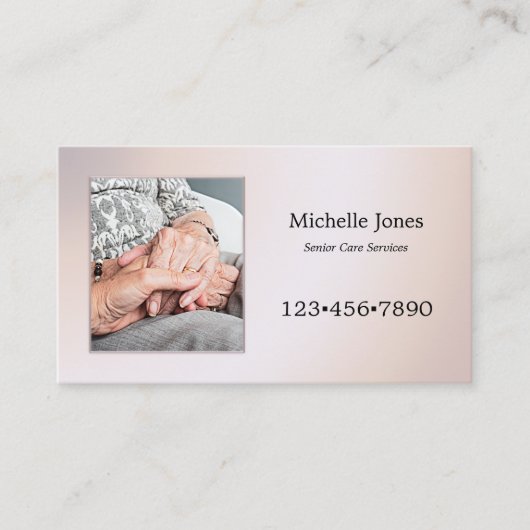 お客様のフォトシニアサー気にビス名刺 名刺 (正面)