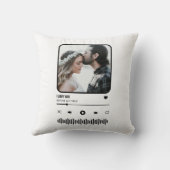 お客様のフォトソング再生リストカップルのバレンタインデー クッション (裏面)