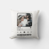 お客様のフォトソング再生リストカップルのバレンタインデー クッション (正面)