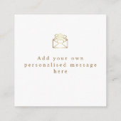 お客様のブランディングとロゴ エンクロージャーカード (裏面)