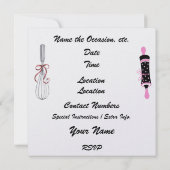 お客様のプレゼンスが要求された招待状 招待状 (裏面)