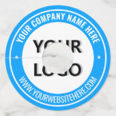 お客様のプロモーションビジネスワイングラスラベルテンプレート ワイングラスタグ (裏面)