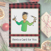 お客様のヘアドレッサークリスマスカード カード