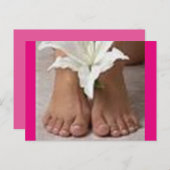 お客様のペディキュア ポストカード (正面/裏面)