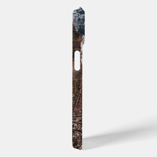 お客様のホワイトウォーター写真の横パーソナライズされた線 Case-Mate iPhoneケース (裏面 / 右)