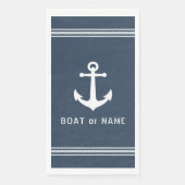 お客様のボートまたは家族の名前航海のヴィンテージいかり (正面)