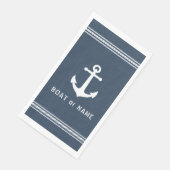 お客様のボートまたは家族の名前航海のヴィンテージいかり (コーナー)