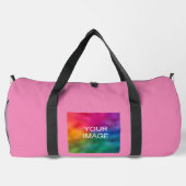 お客様のモダンテンプレート画像フォトピンク大 ダッフルバッグ (裏面)