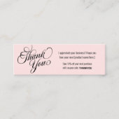 お客様のモダンロイヤリティ割引 スキニー名刺 (正面)