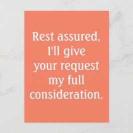 お客様のリクエストを考慮したオレンジ色のタイポグラフィはがき ポストカード