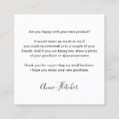 お客様のロイヤリティおよび紹介ロゴ コーリングカード (正面)