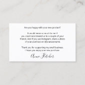 お客様のロイヤリティ紹介ロゴの追加フォト挿入 コーリングカード (正面)