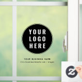 お客様のロゴとウェブサイトに合わせたカスタマー・マーケティング ウィンドウサイン (ホーム)