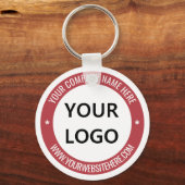 お客様のロゴと文字ビジネスのプロモーションキーチェーン キーホルダー (正面)