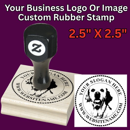 お客様のロゴまたはイメージをカスタマイズ ラバースタンプ