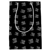 お客様のロゴまたはイメージ | ランダムに見えるテンプレート ミディアムペーパーバッグ (正面)