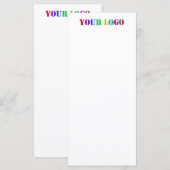 お客様のロゴを使用したカスタマイズメニュー例 メニュー (正面/裏面)