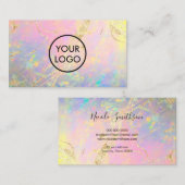 お客様のロゴエレガントオパールの名刺 名刺 (正面/裏面)