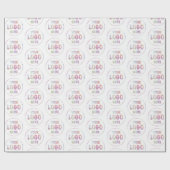 お客様のロゴカスタムビジネスのプロモーションブランディング ラッピングペーパー (フラット)