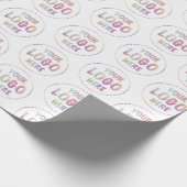 お客様のロゴカスタムビジネスのプロモーションブランディング ラッピングペーパー (角)