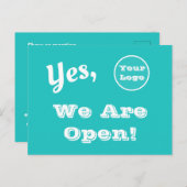 お客様のロゴダイレクトメールWe Are 広告 Open's ポストカード (正面/裏面)