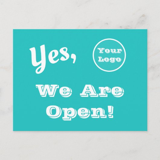 お客様のロゴダイレクトメールWe Are 広告 Open's ポストカード (正面)