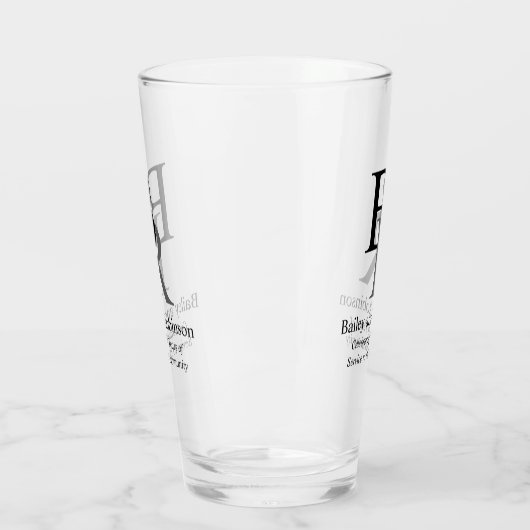 お客様のロゴプロフェッショナルビジネスプロモーションビール タンブラーグラス (左)