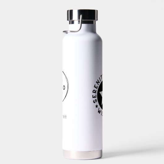 お客様のロゴプロモーション会議の商品カスタム ウォーターボトル (右面)