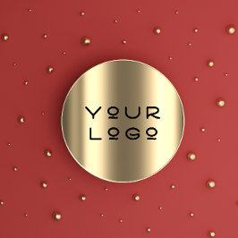 お客様のロゴモダンメタリックミニマリズムのオンラインショップ ラウンドシール