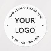 お客様のロゴラベル例 オリジナルテキスト ラベル (デザイン2)
