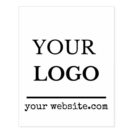 お客様のロゴ ウェブサイト カスタム ラバースタンプ (インプリント)