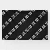 お客様のロゴ、デザイン、または写真を斜めに並べたもの 横断幕 (横)