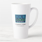 お客様のロゴ、ビジネス名、Webサイトプロモーション カフェラテマグ (右)