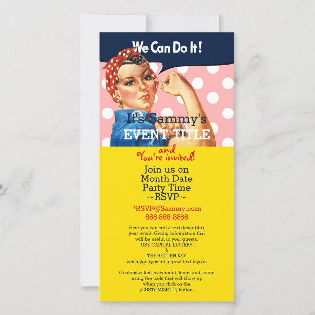 お客様のロージーパーソナライズされたパーティーの供給 (正面)