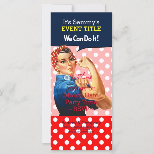 お客様のロージーパーソナライズされたパーティーの供給 (正面)