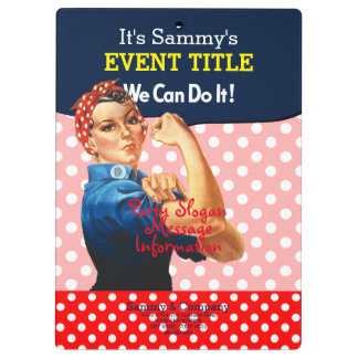 お客様のロージーパーソナライズされたパーティーの供給 クリップボード