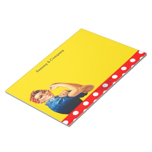 お客様のロージーパーソナライズされたパーティーの供給 ノートパッド (アングル)