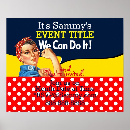 お客様のロージーパーソナライズされたパーティーの供給 ポスター (正面)