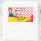 お客様のロージーパーソナライズされたパーティーの供給 長方形シール (バッグ)