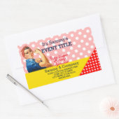 お客様のロージーパーソナライズされたパーティーの供給 長方形シール (封筒)