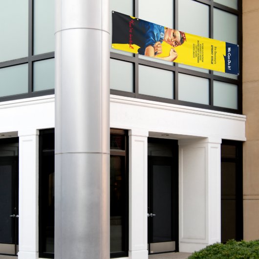 お客様のロージーパーソナライズされたパーティー垂直はっきりした 横断幕 (ビルの外側)