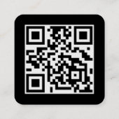 お客様のロ後を追ゴスキャンによるUs QRコードへの接続 スクエア名刺 (裏面)