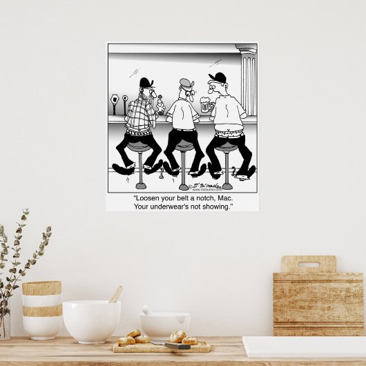 お客様の下の衣服が表示されない ポスター (キッチン)