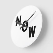 お客様の今の時刻 ラウンド壁時計 (傾斜)