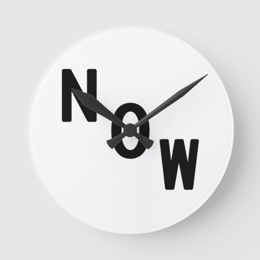 お客様の今の時刻 ラウンド壁時計 (正面)