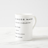 お客様の会社のプロモーションのパーソナライズされたマグギフト ボーンチャイナマグカップ (正面右)